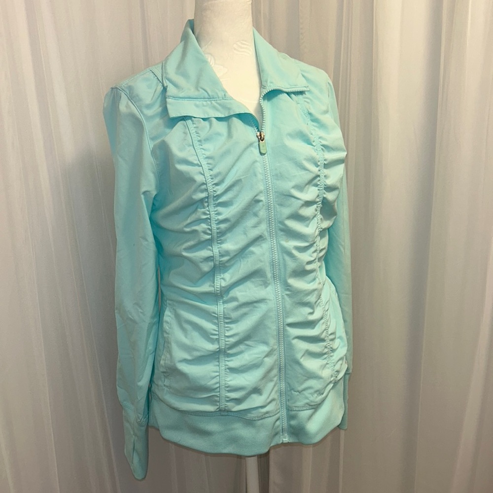 FILA SPORT Full Zip Jacket Minty Blue Size Medium